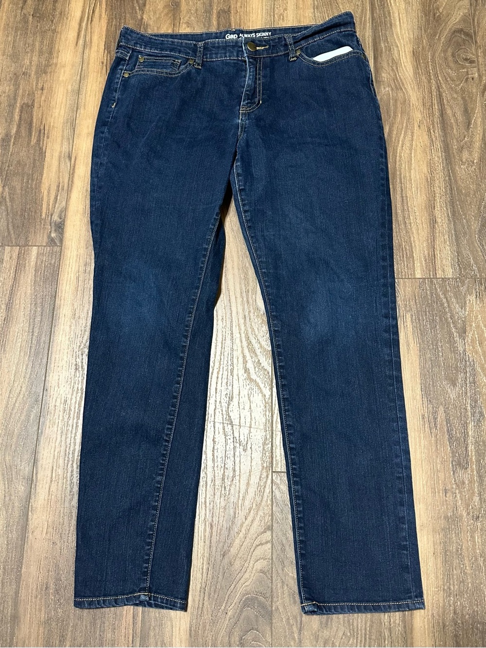 Gap 1969 Always Skinny Jeans Womens 14 Dark Wash Blue Denim Mid Rise Stretch